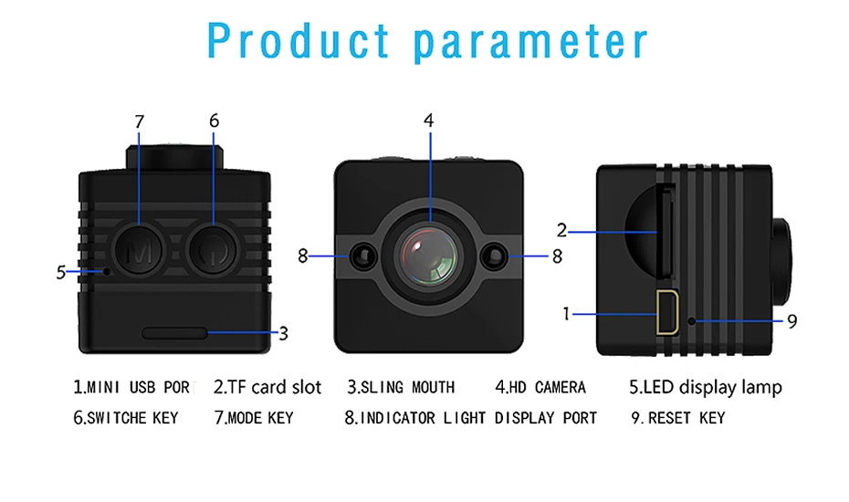 Wsdcam SQ12 мини ip-камера HD 1080P водонепроницаемый широкоугольный объектив видеокамера Спорт DVR инфракрасное ночное видение микро камера маленькая камера s