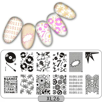 

Nail Stamping Plates stainless Nail Art Stamp Stamping Template Image Plate Stencil Nails Tool party halloween lace Pattern