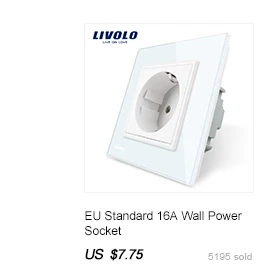 Livolo ЕС стандартный таймер(30 с задержкой), AC 220~ 250 В, 3 цвета стеклянная панель, светильник сенсорный выключатель+ светодиодный индикатор, C701T-1/2/3/5
