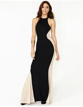 Frauen sleeveless sexy lange formale ball cocktail prom party dress kleid
