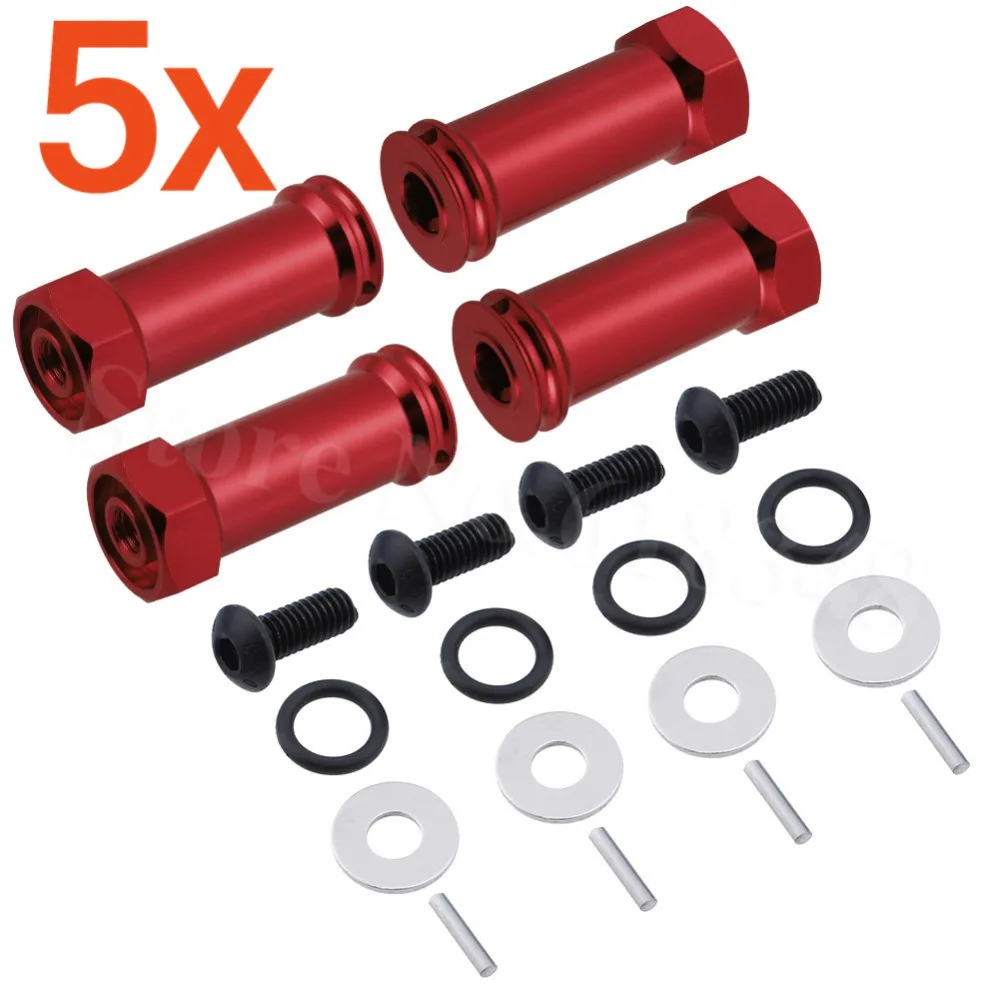 5sets Aluminum 12mm Wheel Extension 30mm Drive Hub Hex Adapter Widener