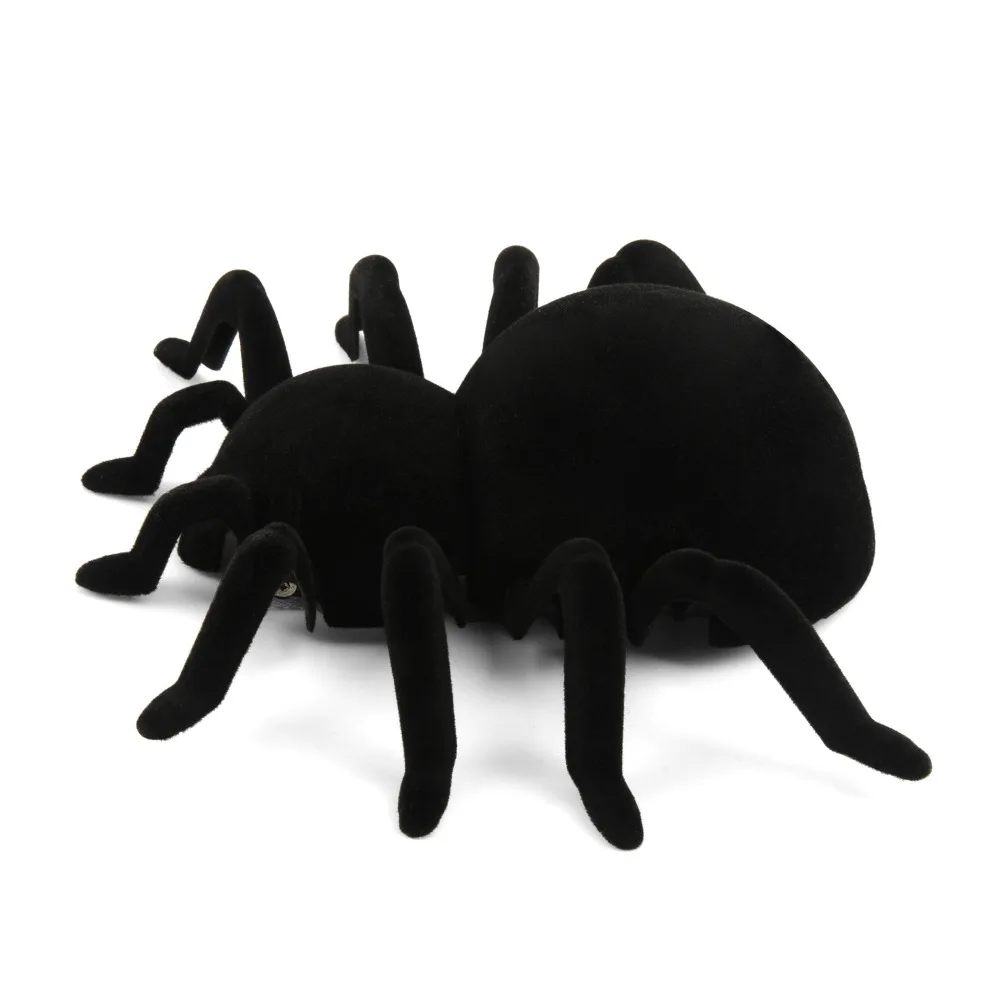 Радиоуправляемые животные, имитация пушистого тарантула, электронная игрушка-паук на Хэллоуин, детский подарок, игрушки для фестиваля Хэллоуина