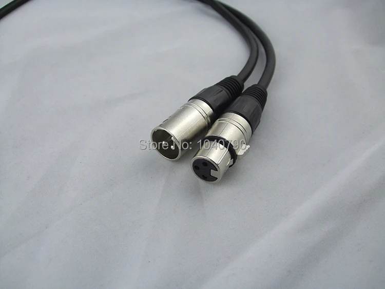 Free Shipping XLR plugs 3Pin Mic Cable Cord Microphone Audio Male to Female Shielded balanced male female nong line 1M 3.2ft | Электроника
