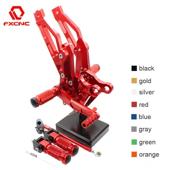 

FXCNC Aluminum Adjustable Motorcycle Rearsets Rear Set Foot Pegs Pedal Footrest For HONDA GROM MSX125 MSX 125 2012 - 2016 2013