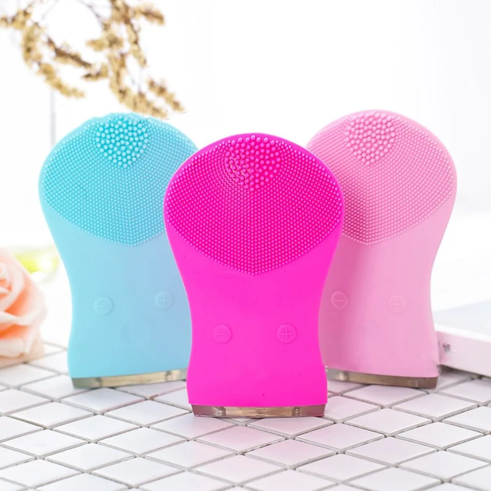 Electric Face Brush Cleaner Waterproof Silicone Facial Skin Care Instrument electric face brush