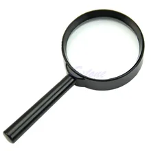 5X 50mm Hand Held Reading Magnifier Magnifying Glass Lens Jewelry Loupe Zoomer