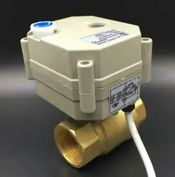 TF20-B2-B BSP/ДНЯО 3/4 ''латунь DN20 полнопроходной приводом клапан DC12V или DC24V 2/3/5 /7 провода для контроля воды отопления отопление