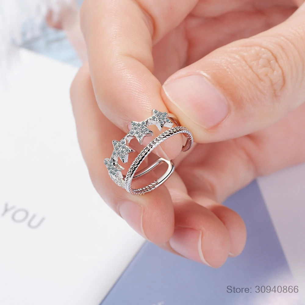 Женское кольцо из серебра 925 пробы с цирконием|Кольца| |