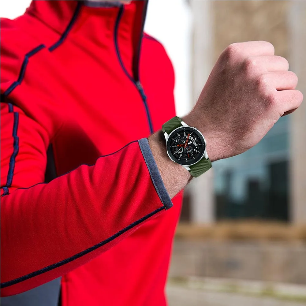 Силиконовый ремешок для часов Huami Amazfit Stratos 2/2S для samsung Galaxy Watch 46 мм сменный ремешок для samsung S3 Classic Frontier