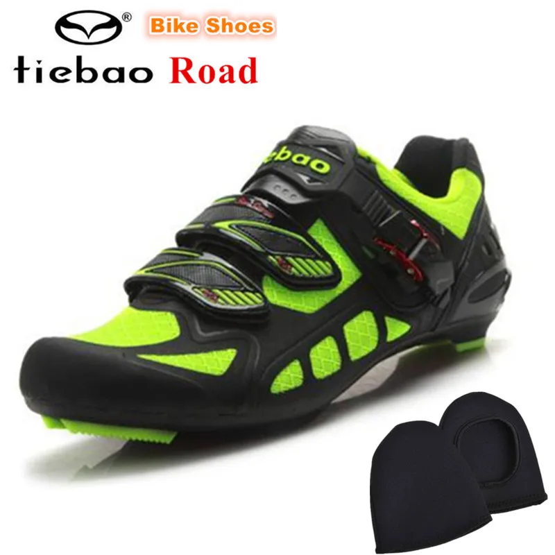 shoes add cover TIEBAO/Обувь для шоссейного велоспорта; zapatillas deportivas mujer; уличная велосипедная обувь; Sapatilha Ciclismo; профессиональная Уличная обувь унисекс - Цвет: shoes add cover