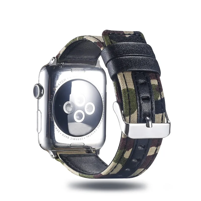Многоцветный кожаные джинсовые часы ремешок для наручных часов Apple Watch 4/3/2/1 сменный переходник спортивный браслет для наручных часов Iwatch серии 38/42/40/44 мм