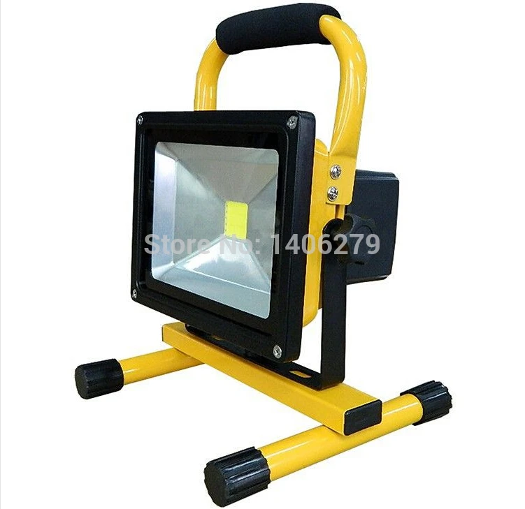 30 Вт 6 часов Перезаряжаемые LED Портативный Spotlight AC110-240V белый/теплый белый светодиодный открытый аварийного прожектор