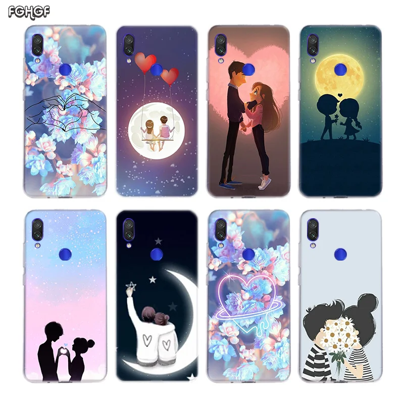 

Lover Cartoon Case For Xiaomi Xiomi redmi Note 7 Pro 6 5 4 4 4A 4X 5 Plus 5A 6 Pro 6A S2 Silicone TPU Printing Cover