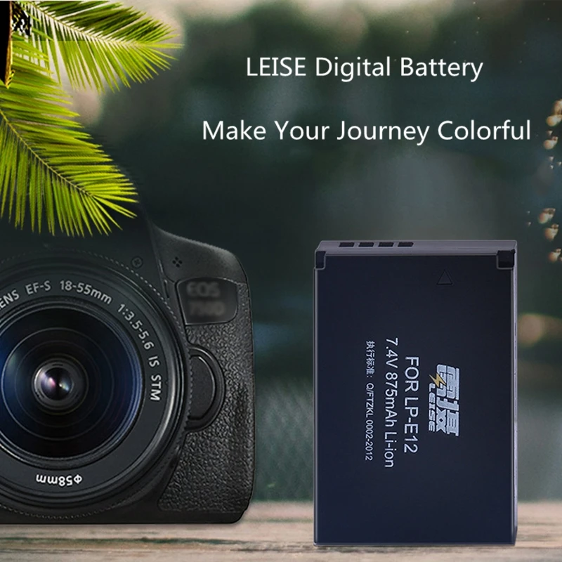 LEISE LP-E12 цифровая батарея для CANON EOS M2 M10 M 100D Сменный объектив Цифровая камера эффективная экологическая