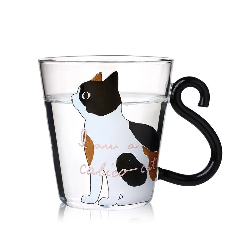 Creative Cute Cat Gl Mug Cups Tea Milk Cup Coffee Mugs Creative Cute Cat Gl Mug Cups Tea Milk Cup Coffee Mugs With Handle Kids Milke 200ml In Transpa From Home