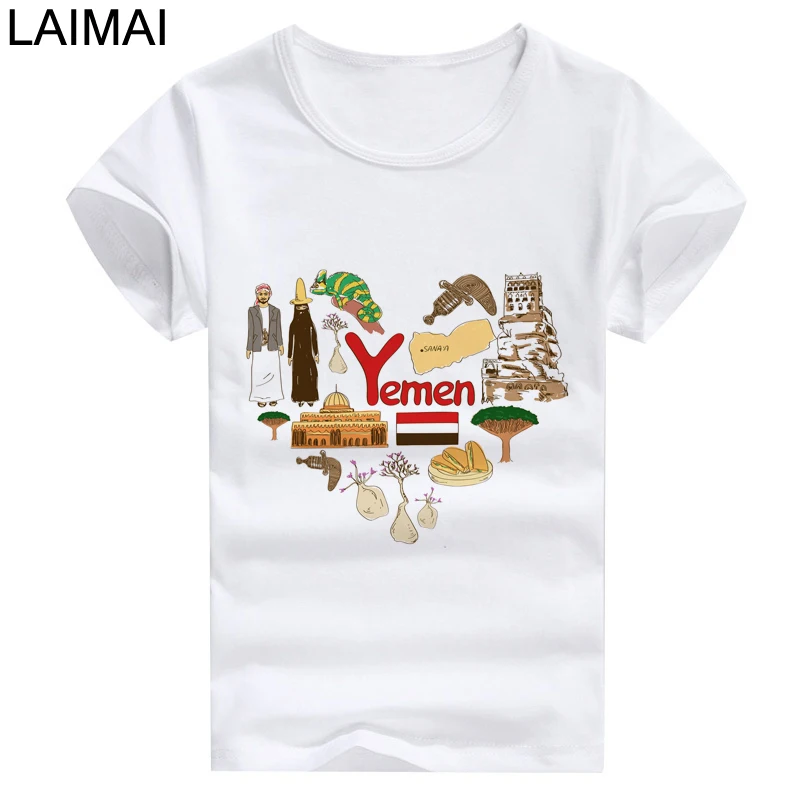 

RUNNING CHICK 2019 summer new Yemen country Amorous feelings love sets print cartoon model t shirt family outfits