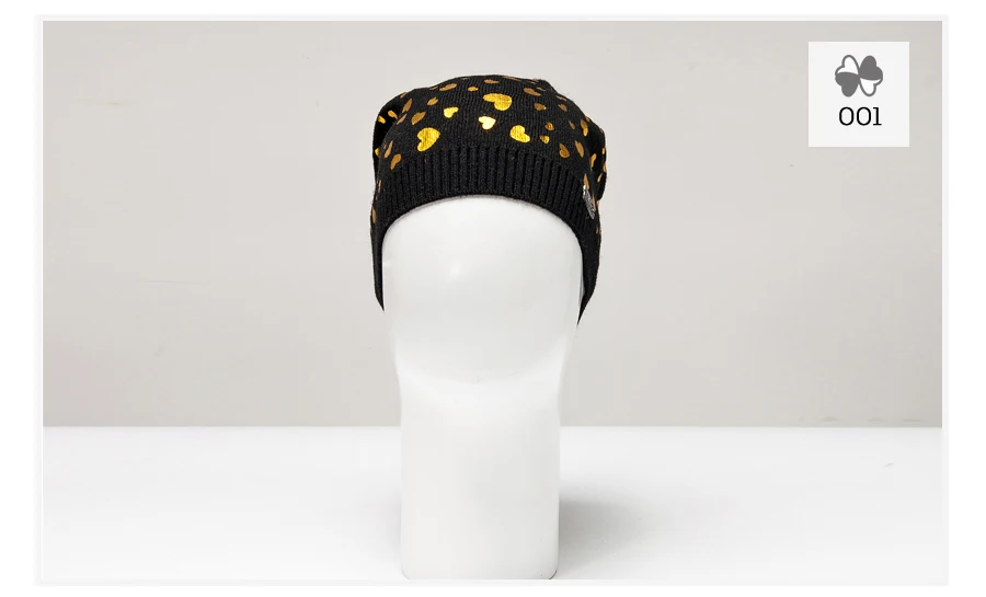 Ladybro, женские шапки, Skullies Beanies, Женская Осенняя зимняя шапка, Женская шерстяная вязаная шапка для девочки, с принтом в виде сердца, капот, Femme Gorro