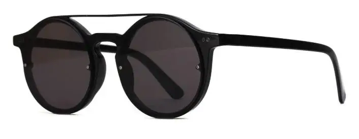 C5 black gray Черные, красные круглые солнцезащитные очки с металлическим мостом, женские, 90s ретро дизайнерские корейские Солнцезащитные очки для женщин UV400 lunette de soleil - Цвет линз: C5 black gray