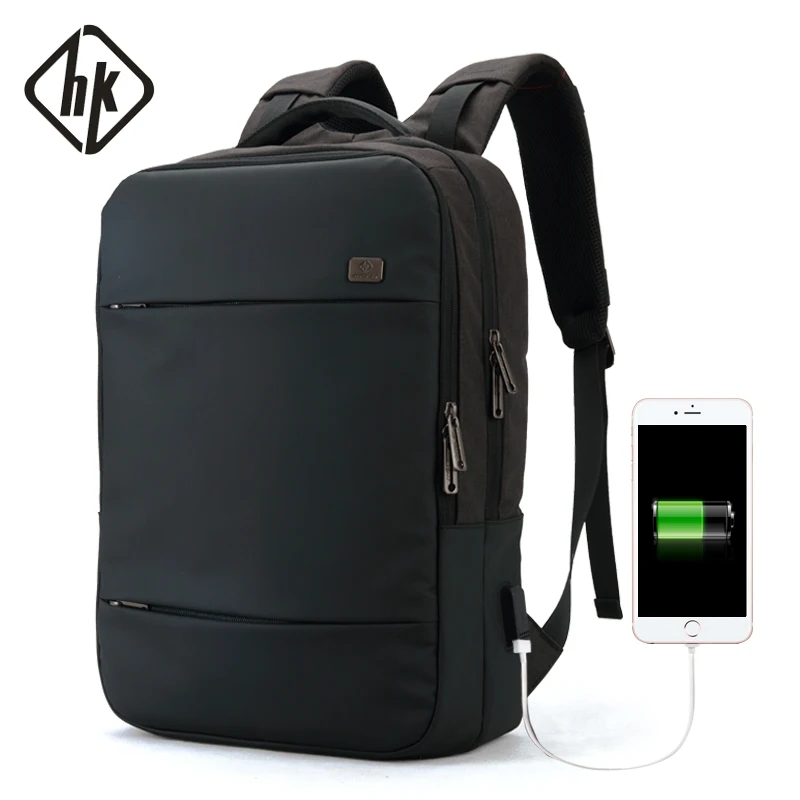 Мужской деловой рюкзак с отделением для ноутбука 15 6 дюйма и USB портом|men laptop