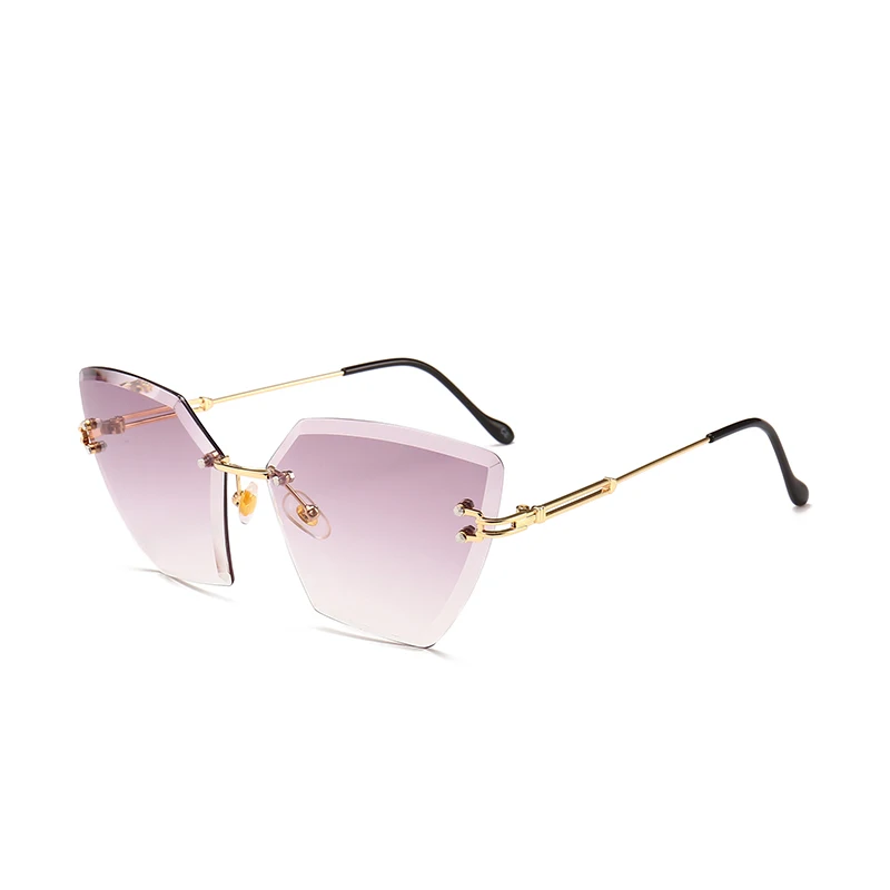 

Suprehot Rimless unique Hand Polished Taiwan Brand Sunglasses From China 10835