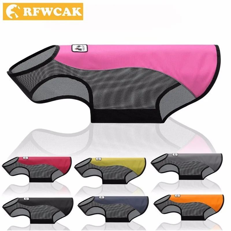 

RFWCAK Waterproof Dog Vest Jacket Reflective Pet Save Life Clothes Summer Puppy Coat Sweater For Small Medium Large Dog Pitbull
