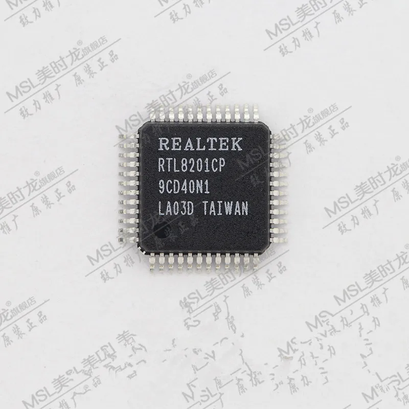 

RTL8201 Series Single Port 1.8 / 3.3 V 10/100 Mbps Ethernet Phyceiver - LQFP-48 RTL8201CP