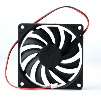 

New 2 Pin Connector Cooling Fan for Computer Case CPU Cooler Radiator Computer Accessories CPU Cooling Fans P0.11 80mm