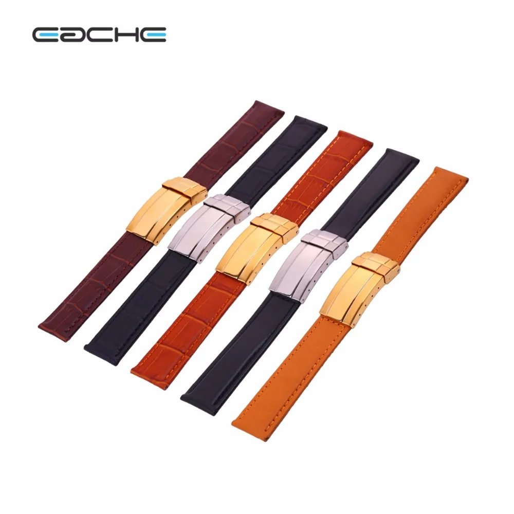 

High Quality 20mm Genuine Leather Watchband In Different Smooth/Croco Pattern Watch Band For Men