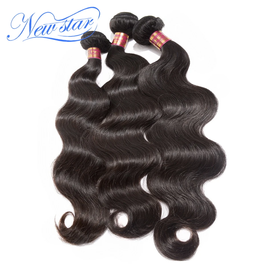 

Peruvian Virgin Body Wave Hair Extension 3 Bundles Thick Human Hair Waving Unprocessed Cuticle Aligned New Star Hair Weave