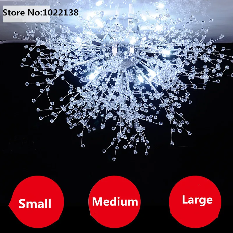 

Modern White LED Ceiling Lights For Living Room luminarias para sala plafon led Crystal Ceiling Lamp Fixtures For Bedroom