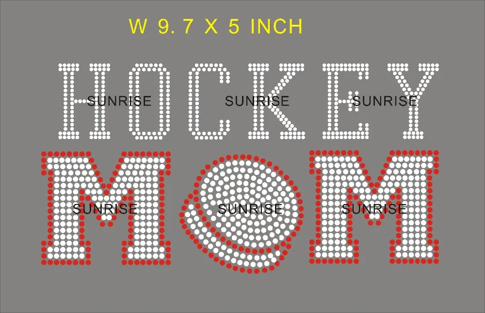 

Hockey Mom Logo designs iron on transfer hot fix rhinestone transfer motifs rhinestone iron on transfers designs