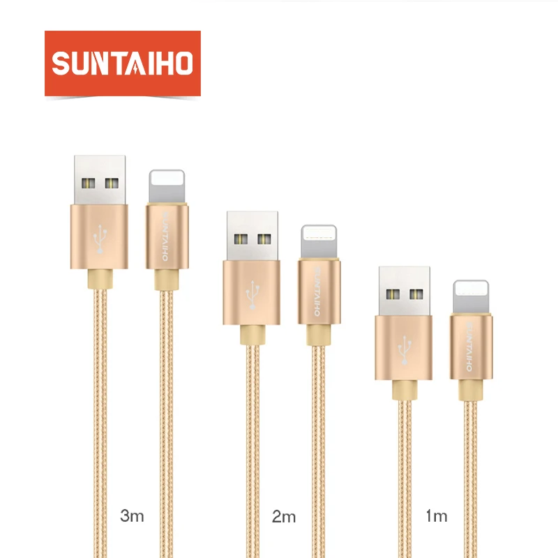 Cable USB para iPhone X Cable USB [3 Pack] 1 M/2 M/3 M ¡suntaiho Nylon