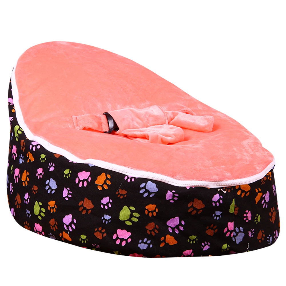 Lazybaby Medium Paw Print Baby Bean Bag Chair Kids Bed For Sleeping Portable Folding Newborn Seat Sofa Zac With The Filler In Cribs From Mother