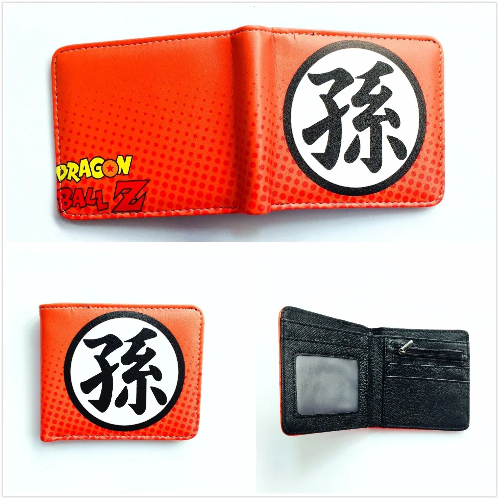

New Arrivel Japanese Anime Dragon Ball Z Wallets Casual Leather Bi-fold Purse Card Holder Printing LOGO Cartoon Wallet