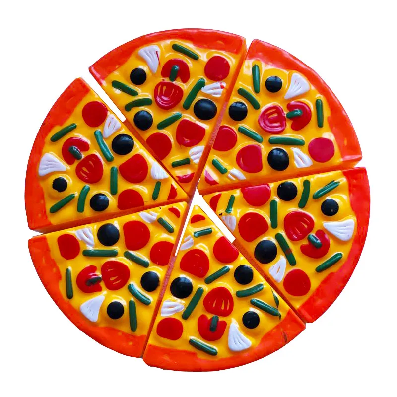 Brand New 6PCS Childrens Kids Pizza Slices Toppings Pretend Dinner