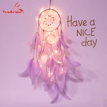 LED Strip For Girl Room Bell Feather Beads Bedroom Romantic Car Decor Dream Catcher Wall Hanging Home Decor Dreamcatcher Lights LED Strip For Girl Room Bell Feather Beads Bedroom Romantic Car Decor Dream Catcher Wall Hanging Home Decor Dreamcatcher Lights