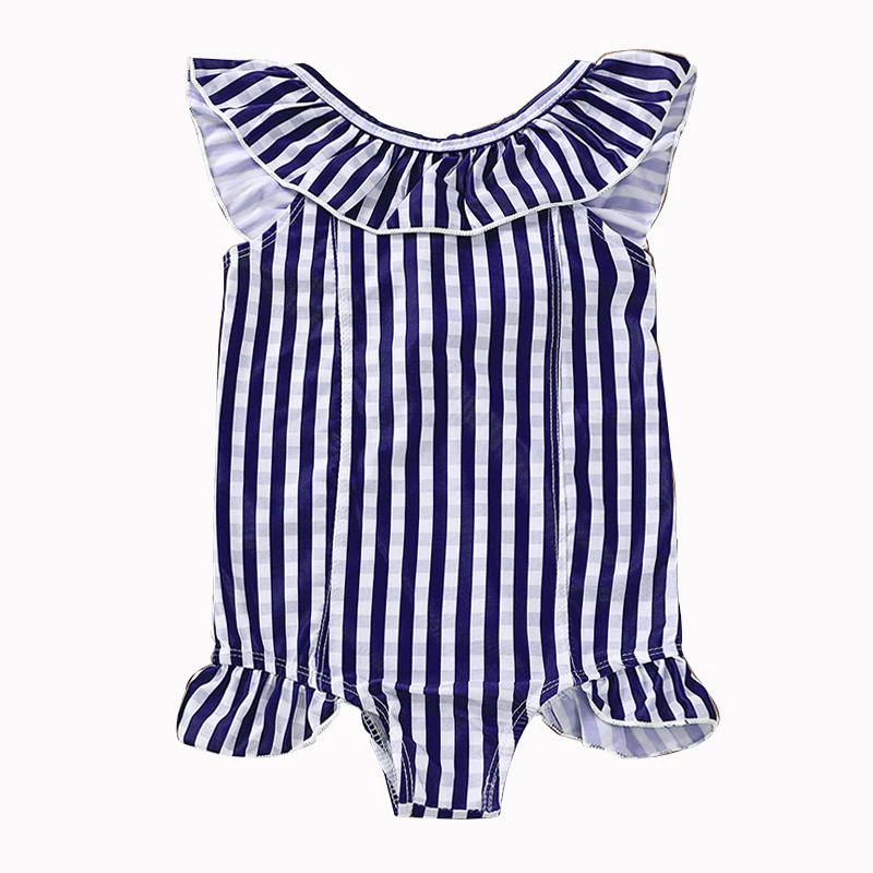 Для новорожденных один цельный купальник из полиэстера для малышей Летняя Пляжная одежда Защита от солнца