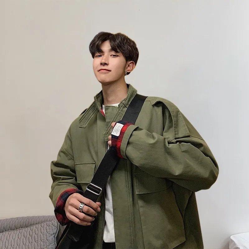 2019 Men's Military Bomber Streetwear Cargo Clothes Jackets Black/green Color Coats Windbreaker Harajuku Hip Pop Style Outwear 2019 Men's Military Bomber Streetwear Cargo Clothes Jackets Black/green Color Coats Windbreaker Harajuku Hip Pop Style Outwear