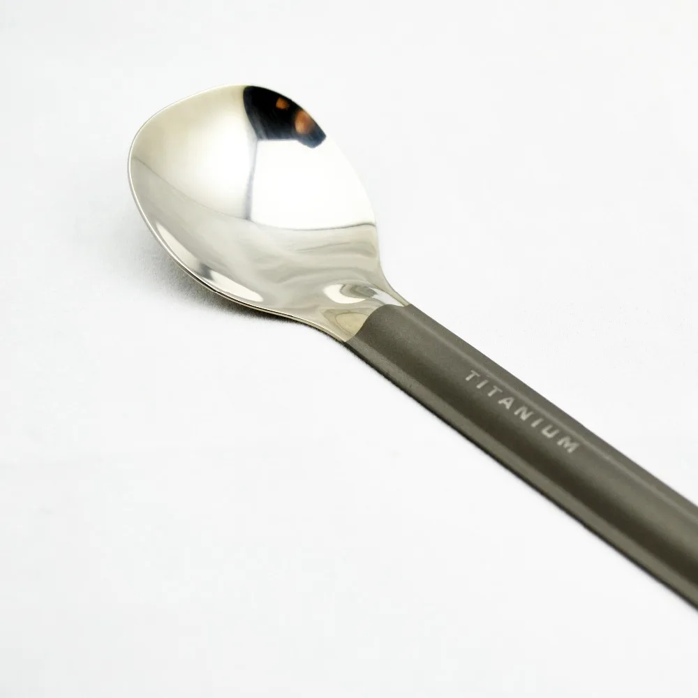 TOAKS titanio cuchara de mango largo ligero vajilla para Camping al aire libre Picnic SLV-11