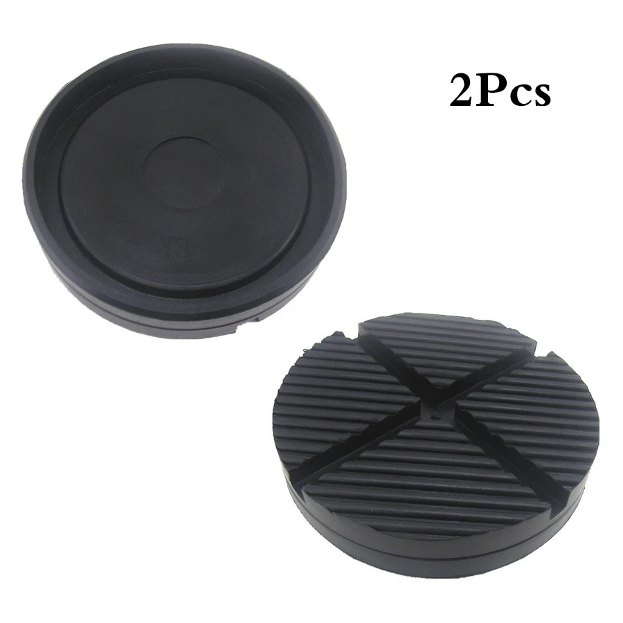 

Universal 2 X Cross Slotted Frame Rail Floor Jack Disk Rubber Pad Adapter