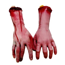 Горячая Lifesize человеческие руки кровавые мертвые части тела дом с привидениями Хэллоуин Prop 91TZ