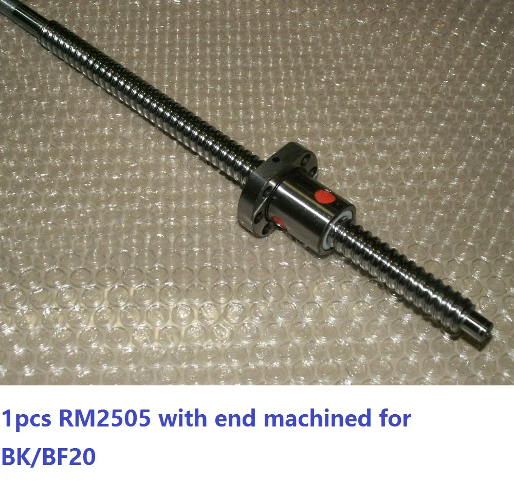 

1pcs RM2505 1400mm/1500mm long ball screw guide way with end machined+ 1pcs SFU2505 single ball nut for CNC router