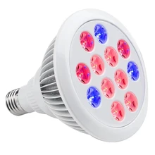 Светодиодный светильник для выращивания растений, чудо-растительный светильник для гидропоики, парника, органический(E27 12w 3 полосы