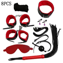 8 шт., для взрослых, потрясающая система наручных манжет под кровать, удерживающая устройство с ручными манжетами, манжета для лодыжки, обертывания для похудения, SM аксессуары для взрослых 40