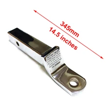 Длинный трейлер крюк Серебряная хромированная буксирная штанга 345 мм в длину аксессуары для прицепа