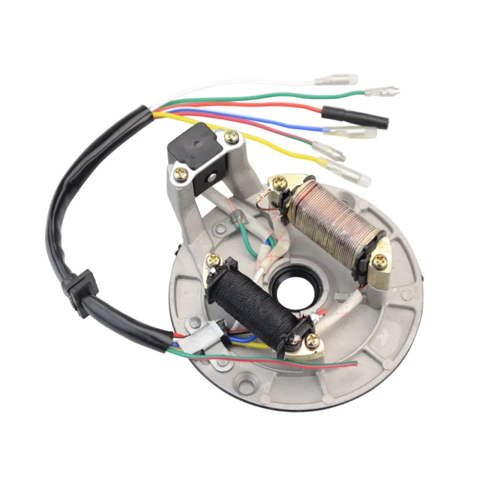 

GOOFIT 2-Coil Magneto Stator for 50cc 70cc 90cc 110cc 125cc Kick Start ATV Dirt Bike and Go Kart K079-002
