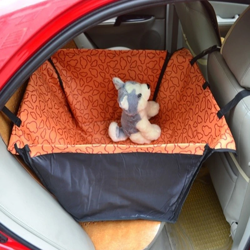 Pet Dog Cat Waterproof Car Seat Cover Mat Blanket Cradle Bed Rear Back Pets Hammock Cushion Protector Blue Red Pink Orange D0041