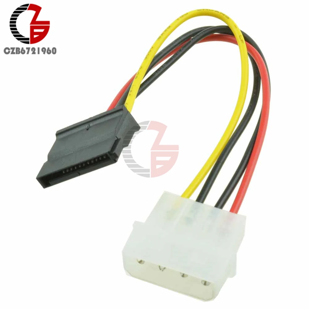 5 шт. высококачественный 4 контактный кабель адаптера питания для Molex IDE SATA 15