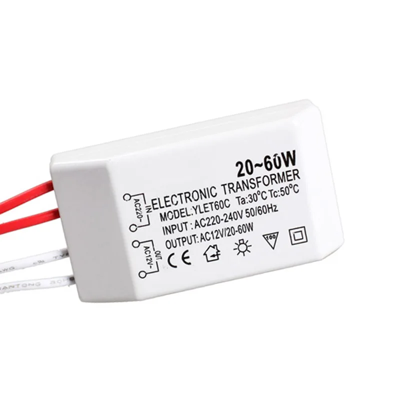 20-60W 12V Halogen Lamp Electronic Transformer Spotlight Adapter Device for | Освещение