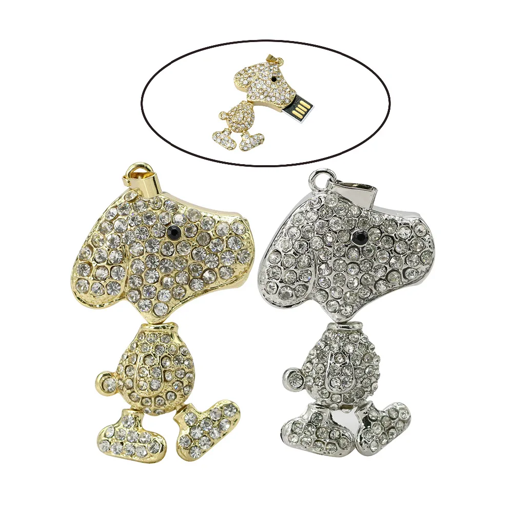font b Jewelry b font USB Flash Drive 64GB font b Diamond b font Dog